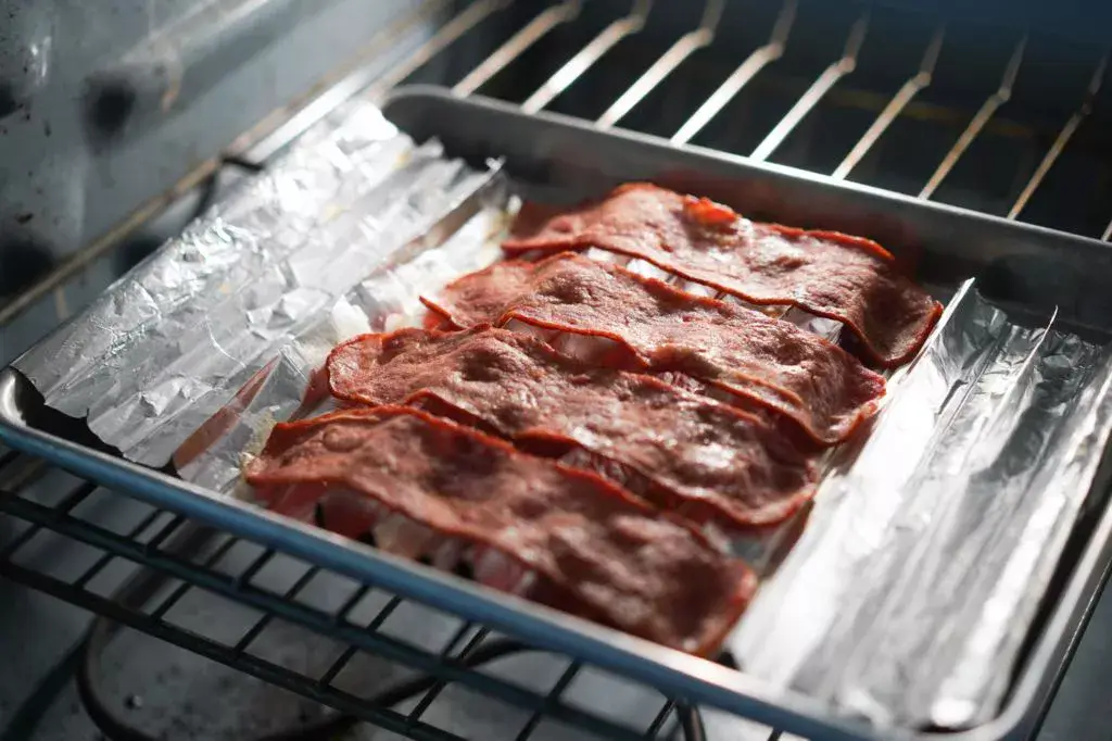 Baking turkey bacon in the oven