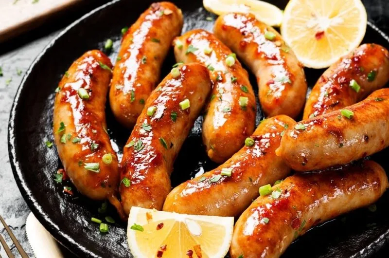 Fried chicken sausage tips