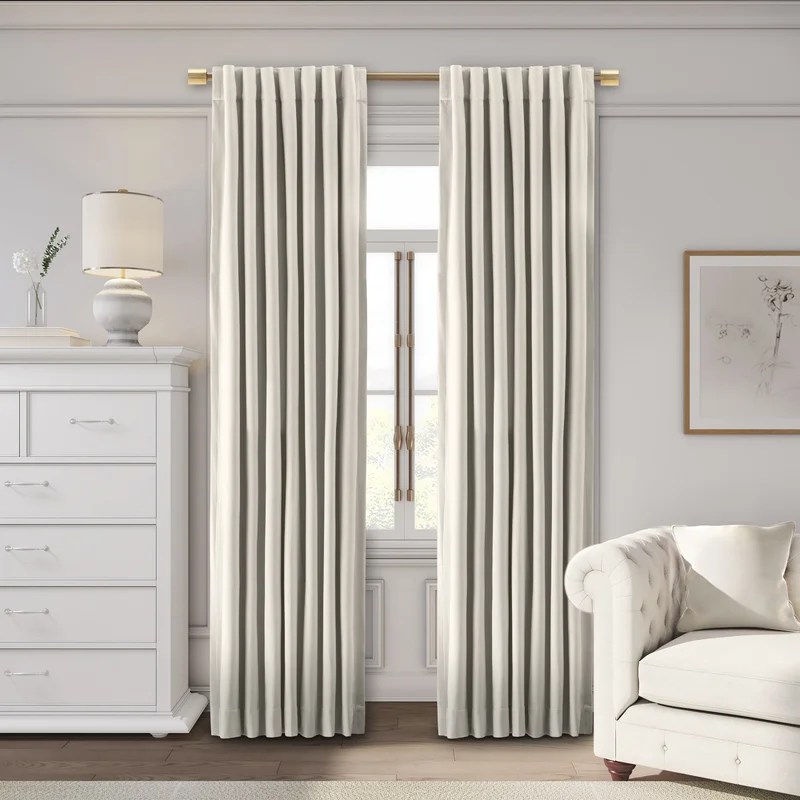 Elegant velvet curtains