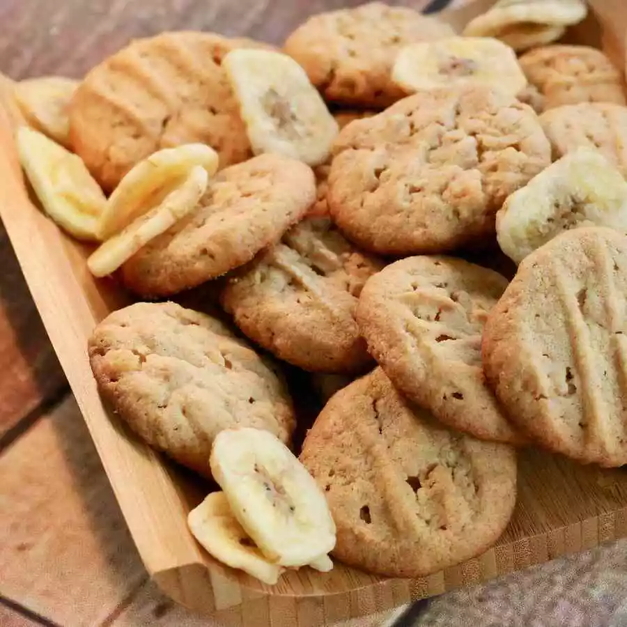 Peanut Butter and Banana cookies