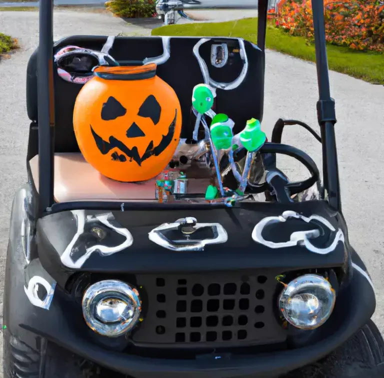 How to decorate a golf cart for halloween