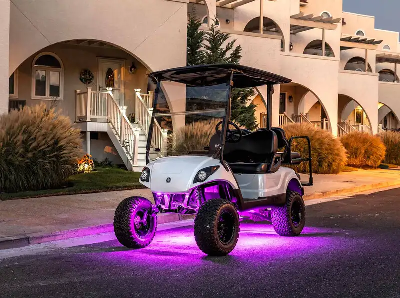 Lights for a golf cart