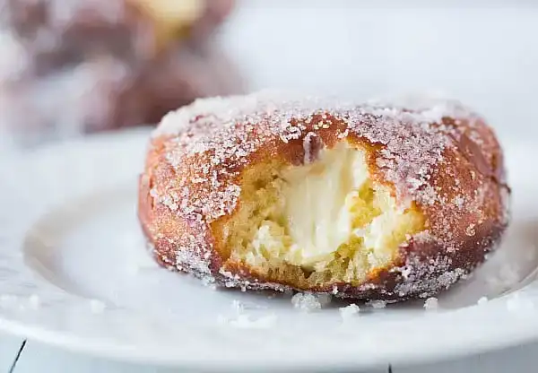 Delicious creamy donut image