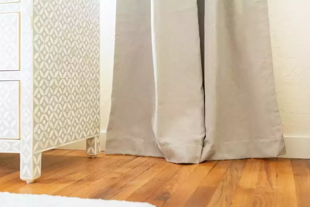 long curtains touching floor view