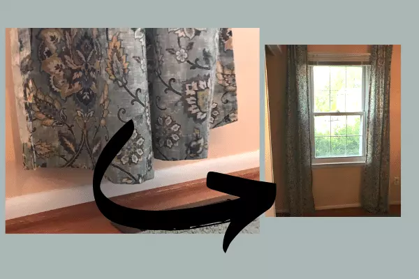 curtains touching vs not touching the floor