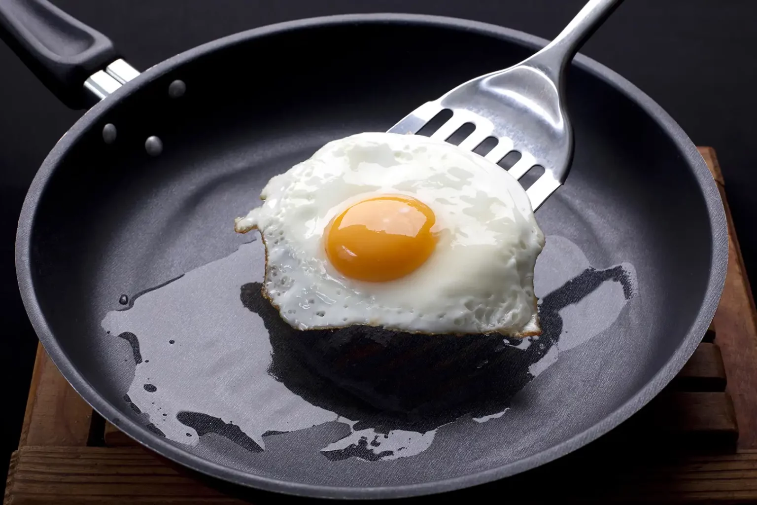 Egg on a pan